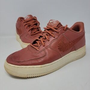 Nike Air Force 1 Premium EMBROIDERED SZ 6.5Y - Women's SZ 7.5 Dusty‎ Peach